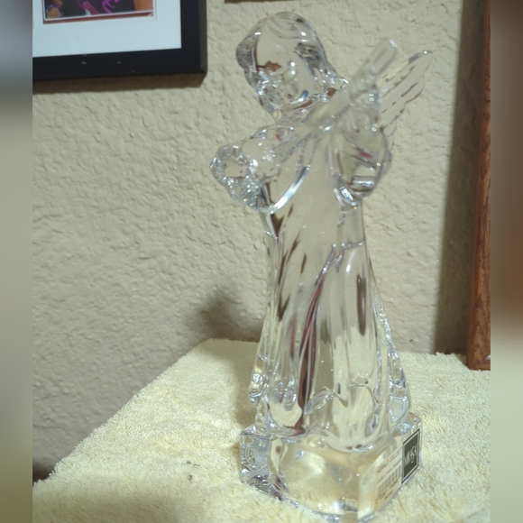 Mikasa Germany Herald Collection -Angel Playing Mandolin - Full Lead Crystal - Picture 6 of 12